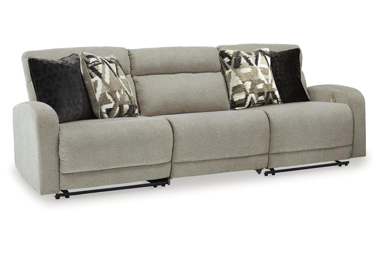 Colleyville Stone 3-Piece Power Reclining Modular Sofa by Ashley at Eve Furniture