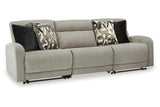 Colleyville Stone 3-Piece Power Reclining Modular Sofa by Ashley at Eve Furniture