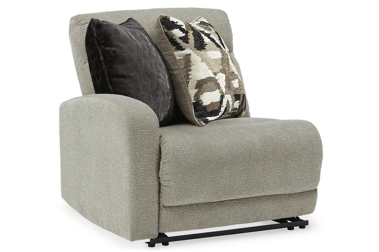 Colleyville Stone 3-Piece Power Reclining Sectional with Chaise by Ashley at Eve Furniture