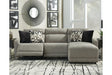 Colleyville Stone 3-Piece Power Reclining Sectional with RAF Chaise by Ashley at Eve Furniture