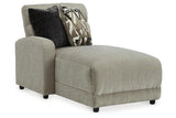 Colleyville Stone 4-Piece Power Reclining Modular Sectional with Chaise by Ashley at Eve Furniture