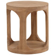 Collina Side Table, Natural by Dovetail at Eve Furniture