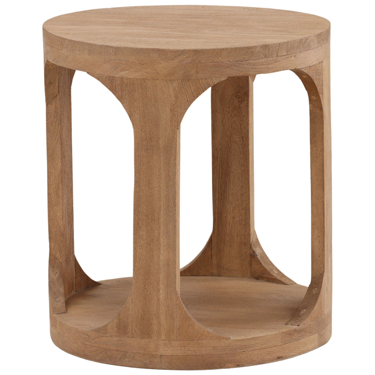Collina Side Table, Natural by Dovetail at Eve Furniture