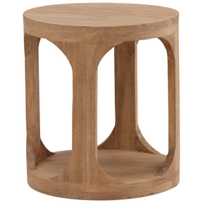 Collina Side Table, Natural by Dovetail at Eve Furniture