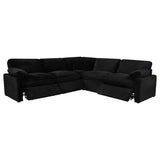 Collins Black 5-piece Modular Power Reclining Sectional by Coaster at Eve Furniture