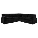 Collins Black 5-piece Modular Power Reclining Sectional by Coaster at Eve Furniture