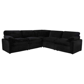 Collins Black 5-piece Modular Power Reclining Sectional by Coaster at Eve Furniture