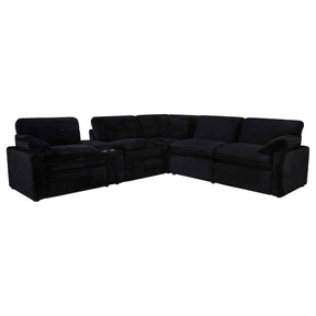 Collins Black 6-piece Modular Power Reclining Sectional by Coaster at Eve Furniture