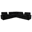 Collins Black 7-piece Modular Power Reclining Sectional by Coaster at Eve Furniture