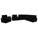 Collins Black Upholstered Power Recliner Chair by Coaster at Eve Furniture