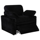 Collins Black Upholstered Power Recliner Chair by Coaster at Eve Furniture