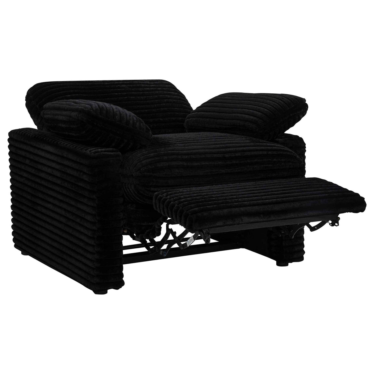 Collins Black Upholstered Power Recliner Chair by Coaster at Eve Furniture