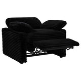 Collins Black Upholstered Power Recliner Chair by Coaster at Eve Furniture