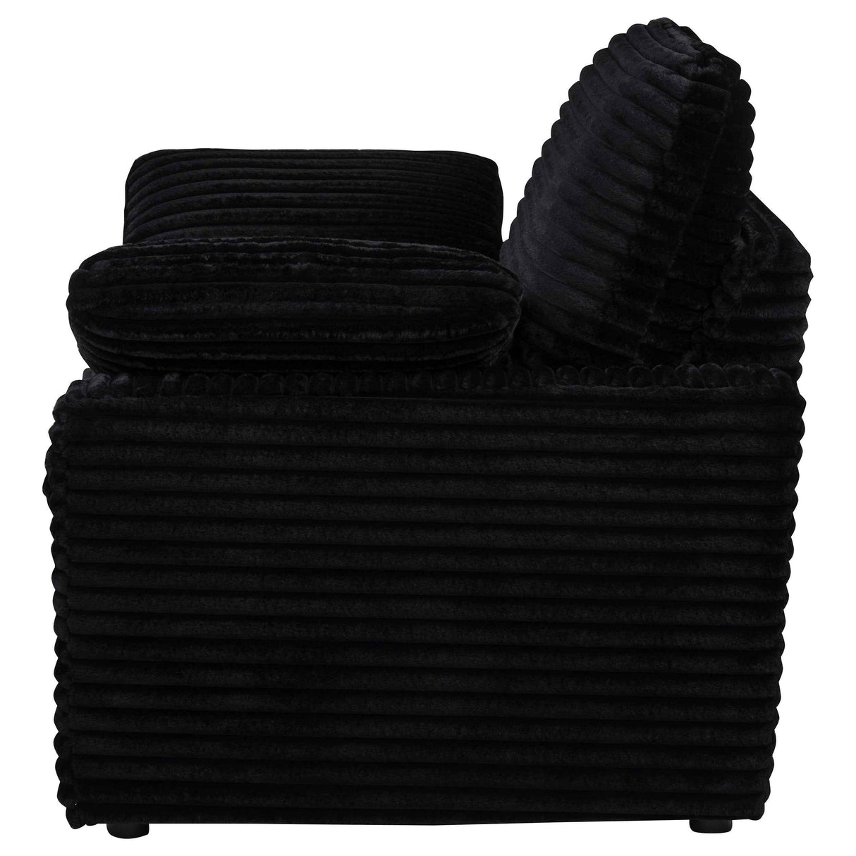 Collins Black Upholstered Power Recliner Chair by Coaster at Eve Furniture
