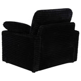 Collins Black Upholstered Power Recliner Chair by Coaster at Eve Furniture
