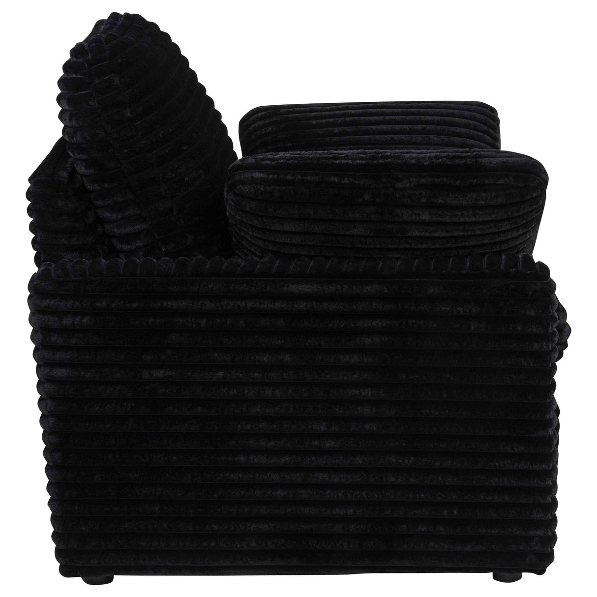 Collins Black Upholstered Power Recliner Chair by Coaster at Eve Furniture