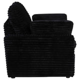 Collins Black Upholstered Power Recliner Chair by Coaster at Eve Furniture