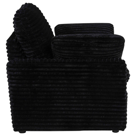Collins Black Upholstered Power Recliner Chair by Coaster at Eve Furniture