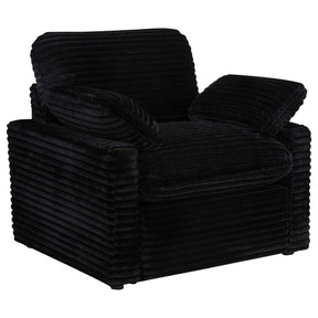 Collins Black Upholstered Power Recliner Chair by Coaster at Eve Furniture