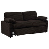 Collins Chocolate Brown Modular Power Loveseat by Coaster at Eve Furniture