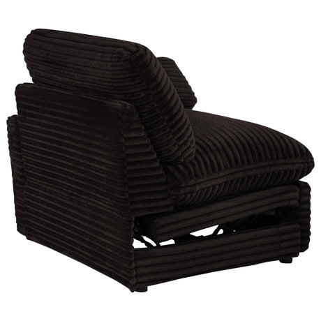 Collins Chocolate Brown Modular Power Loveseat by Coaster at Eve Furniture