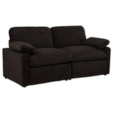 Collins Chocolate Brown Modular Power Loveseat by Coaster at Eve Furniture