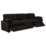 Collins Chocolate Brown Modular Power Sofa by Coaster at Eve Furniture