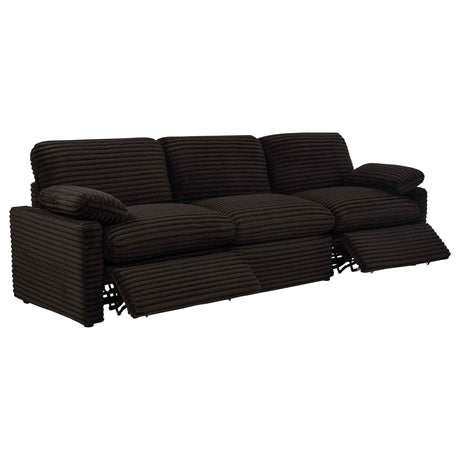 Collins Chocolate Brown Modular Power Sofa by Coaster at Eve Furniture