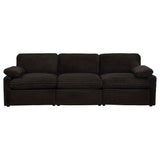 Collins Chocolate Brown Modular Power Sofa by Coaster at Eve Furniture