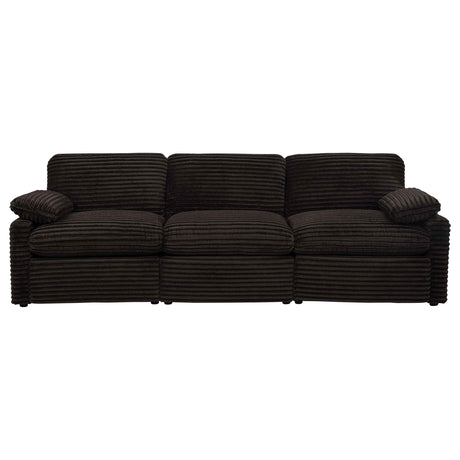 Collins Chocolate Brown Modular Power Sofa by Coaster at Eve Furniture