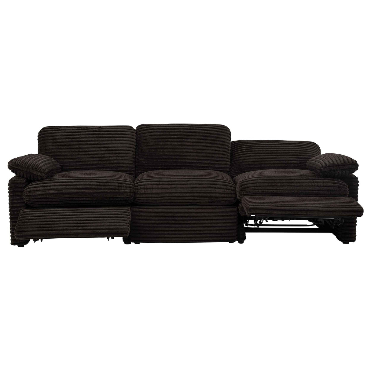 Collins Chocolate Brown Modular Power Sofa by Coaster at Eve Furniture