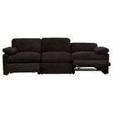 Collins Chocolate Brown Modular Power Sofa by Coaster at Eve Furniture