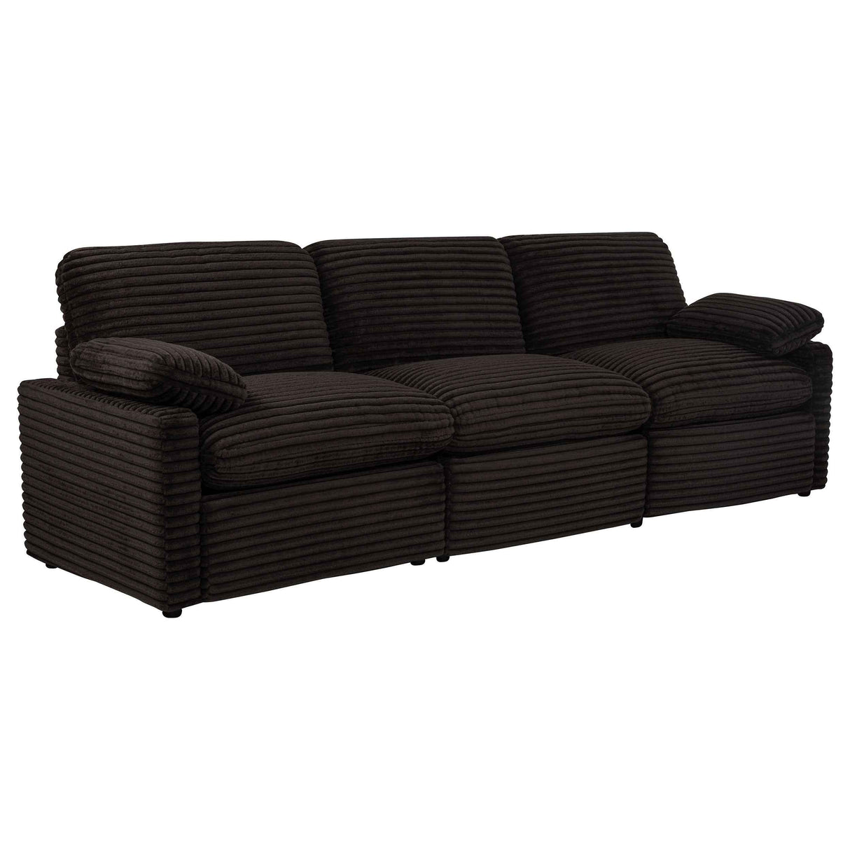 Collins Chocolate Brown Modular Power Sofa by Coaster at Eve Furniture