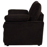 Collins Chocolate Brown Upholstered Power Recliner Chair by Coaster at Eve Furniture