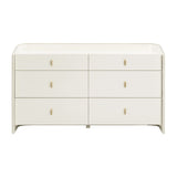 Collins Cream 6-Drawer Dresser by TOV Furniture at Eve Furniture