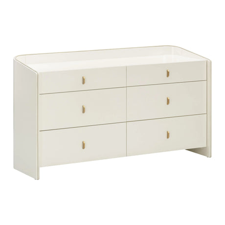 Collins Cream 6-Drawer Dresser by TOV Furniture at Eve Furniture