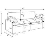 Collins Dark Gray Modular Power Reclining Loveseat by Coaster at Eve Furniture