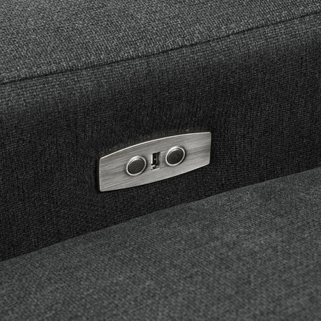Collins Dark Gray Modular Power Reclining Loveseat by Coaster at Eve Furniture