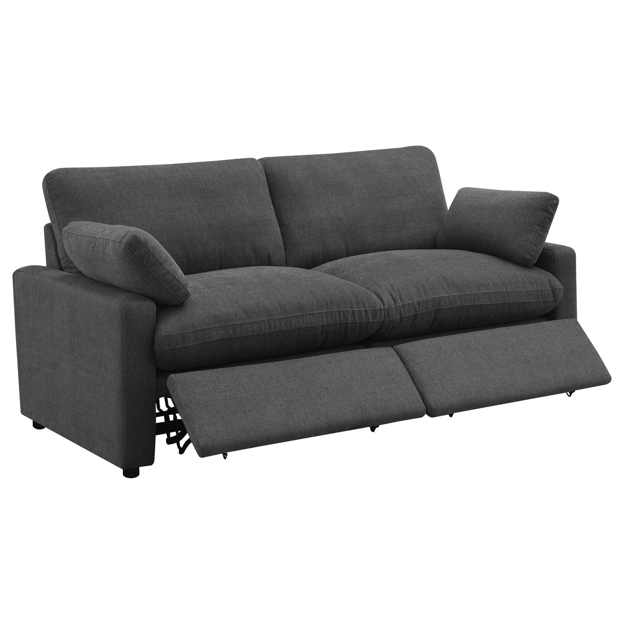 Collins Dark Gray Modular Power Reclining Loveseat by Coaster at Eve Furniture