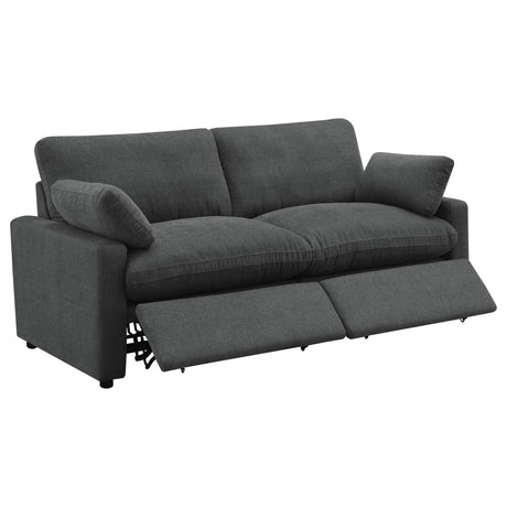 Collins Dark Gray Modular Power Reclining Loveseat by Coaster at Eve Furniture
