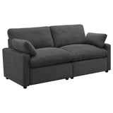 Collins Dark Gray Modular Power Reclining Loveseat by Coaster at Eve Furniture