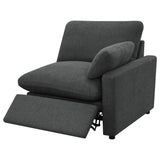 Collins Dark Gray Modular Power Reclining Sofa by Coaster at Eve Furniture