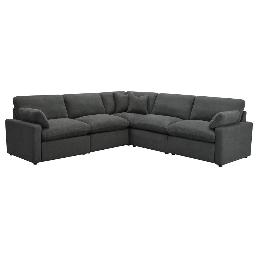 Collins Dark Grey 5-Piece Modular Power Reclining Sectional by Coaster at Eve Furniture
