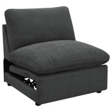 Collins Dark Grey 5-Piece Modular Power Reclining Sectional by Coaster at Eve Furniture