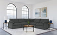 Collins Dark Grey 5-Piece Modular Power Reclining Sectional by Coaster at Eve Furniture