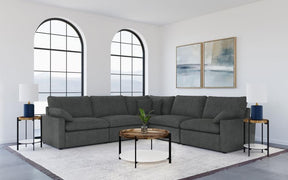 Collins Dark Grey 5-Piece Modular Power Reclining Sectional by Coaster at Eve Furniture