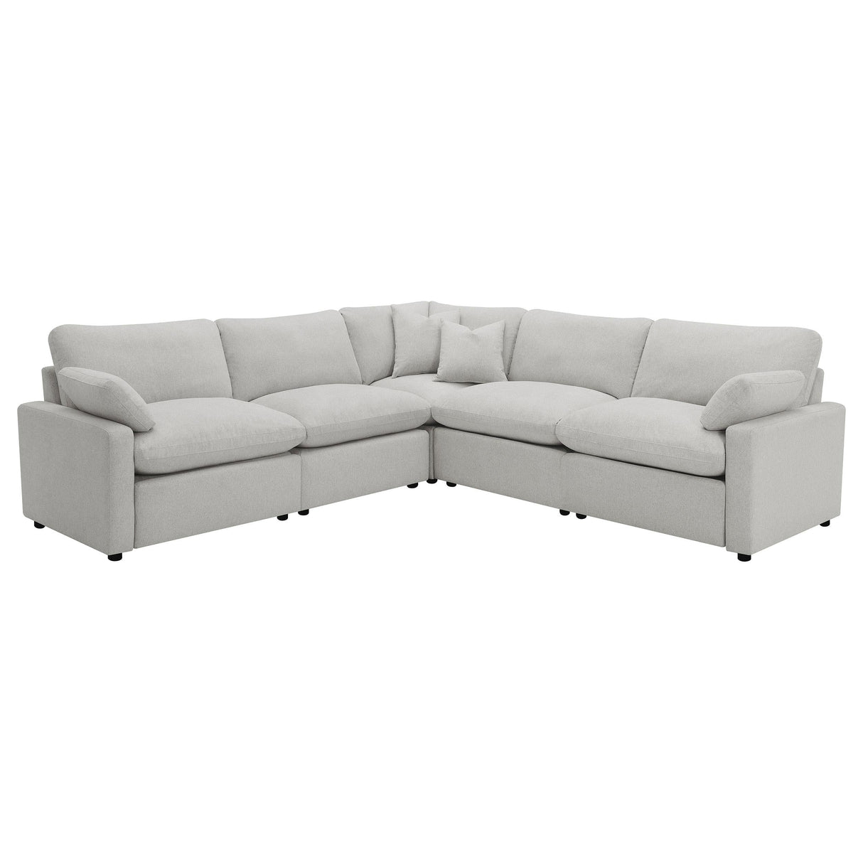 Collins Gray 5-Piece Modular Power Reclining Sectional Sofa by Coaster at Eve Furniture