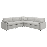 Collins Gray 5-Piece Modular Power Reclining Sectional Sofa by Coaster at Eve Furniture