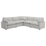 Collins Gray 5-Piece Modular Power Reclining Sectional Sofa by Coaster at Eve Furniture