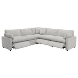 Collins Gray 5-Piece Modular Power Reclining Sectional Sofa by Coaster at Eve Furniture
